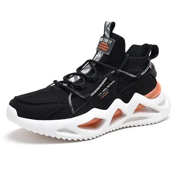Hookhousehold Men Spring Autumn Fashion Casual Colorblock Mesh Cloth Breathable Rubber Platform Shoes Sneakers